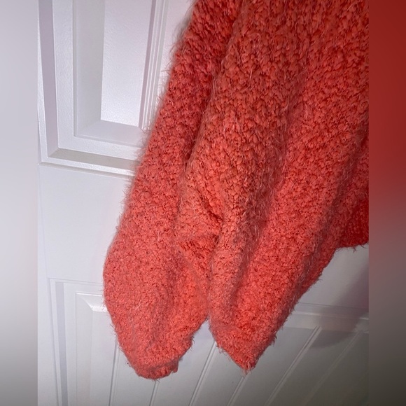 Urban Outfitters Coral fuzzy cropped cardigan - Picture 6 of 7